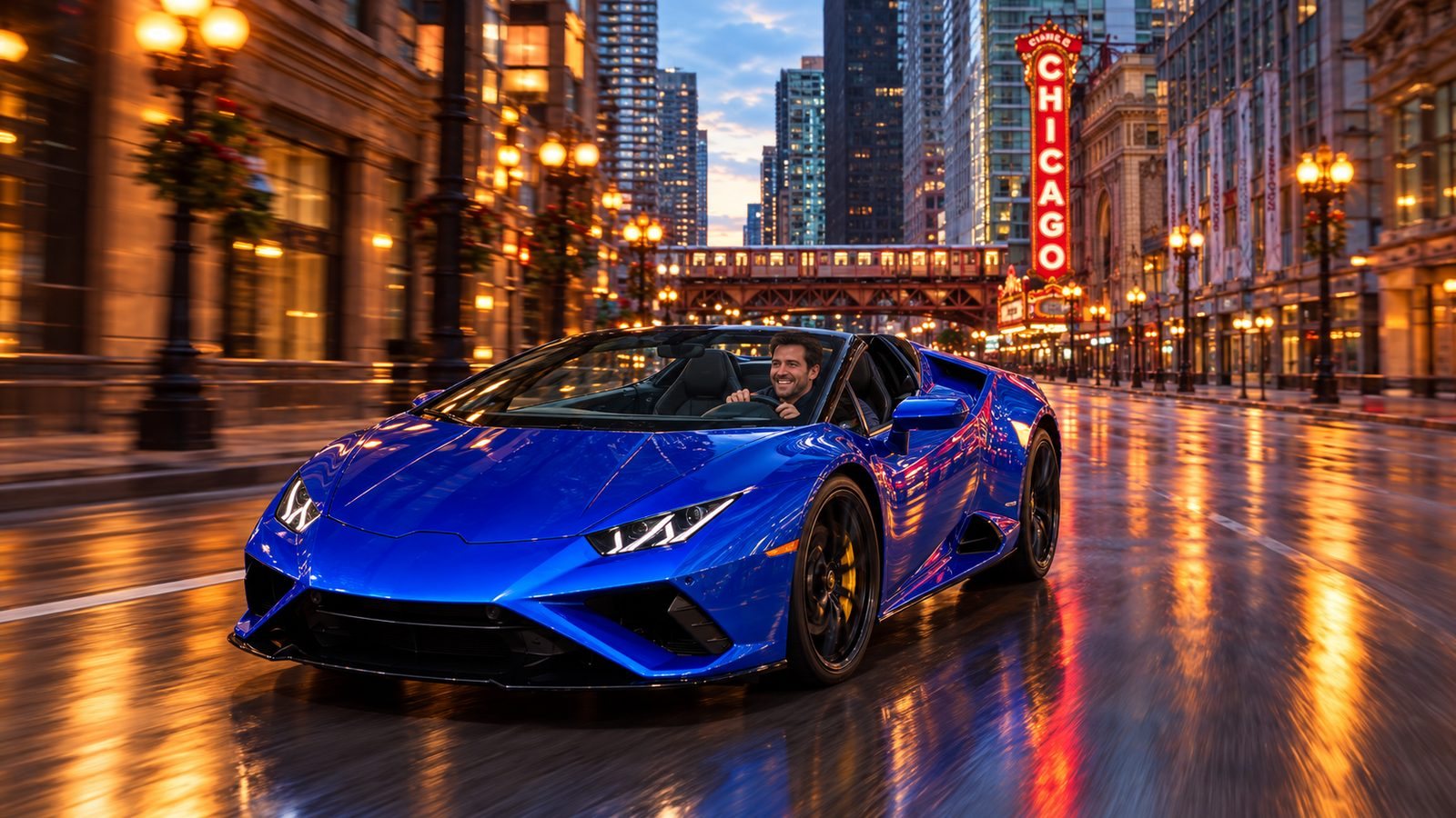 Airport arrivals with a car from G-Wagon Rental Chicago