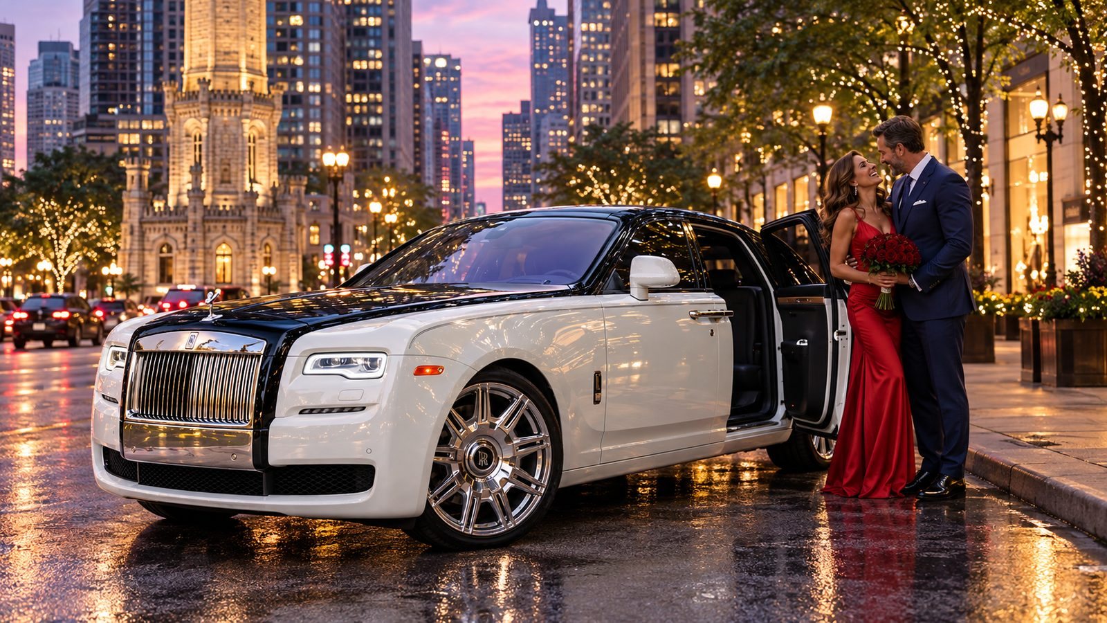 Anniversaries with a car from G-Wagon Rental Chicago