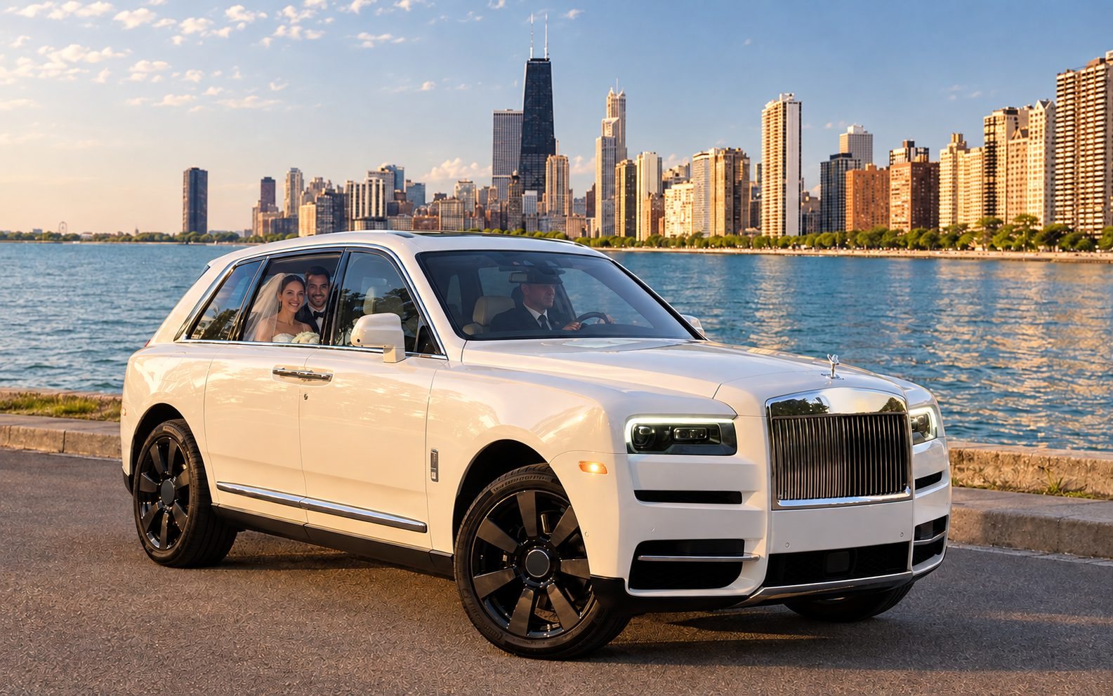 Weddings with a car from G-Wagon Rental Chicago